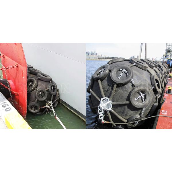 Yokohama Pneumatic Rubber Fenders Lightweight Net Type / Sling Type