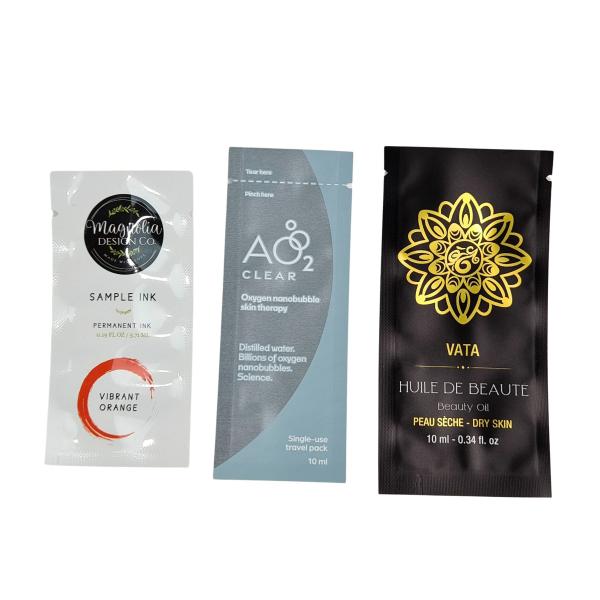 Aluminum Foil Packaging Bag Heat Seal Cosmetic Lotion Shampoo Mini Skin Care Sample Sachet