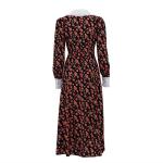 OEM maufactory Print Long Skirt Doll Collars Polyester European American Long