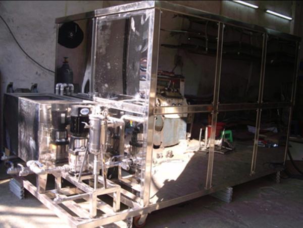 3 Tanks Ultrasonic Engine Block Cleaning Equipment Stainless Steel 304 For