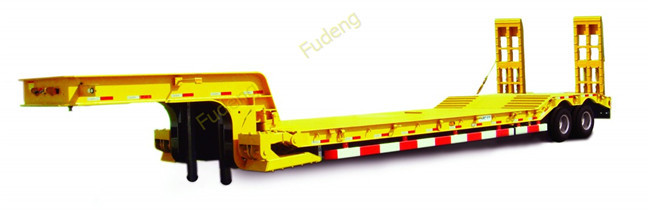 2 Axles 30 Ton Low Load Trailer Spring Suspension With Spring Ladder