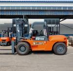 FD100 Counterweight IC Diesel Powered Forklift 10000kg 10 Ton Loading Weight