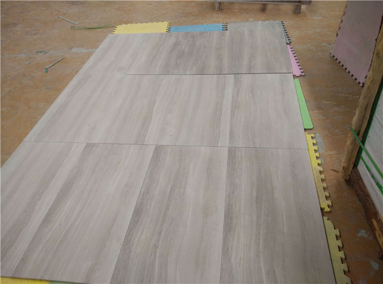 White Wooden Veins Marble Stone Slab 305x305x10mm 305x610x10mm 600x600x18-20mm