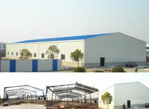 China Painting Surface Prefab Warehouse Steel Buildings / Steel Factory Buildings Construction on sale