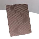 3mm Etched Stainless Steel Sheet Champagne Gold Rose Pattern Finish