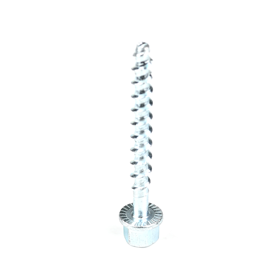 HEX Flange Zinc Plating Threaded Rod Anchor Screw 6/10x75mm for and Durable Anchoring