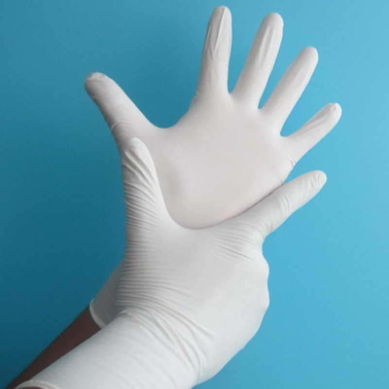 White Antistatic ESD Stripe Cleanroom Gloves Waterproof