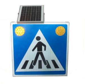 Wholesale Blue 5W 18V Solar Powered Pedestrian Crossing Lights For Traffic from china suppliers