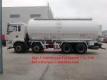 8x4 28m3 Bulk Cement Powder Tank Truck 28-33ton Fly Ash Tanker Truck 371hp