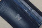 14 Once 100% Cotton Denim Fabric 7X6 Construction Dark Blue