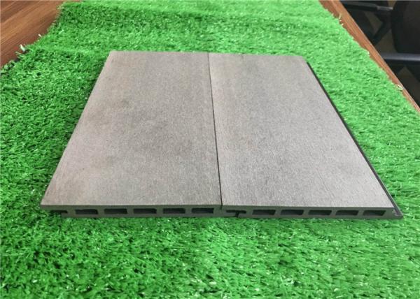 Quality Green Plastic Composite Timber Cladding Panels / Siding Panel Wood Grain Surface for sale