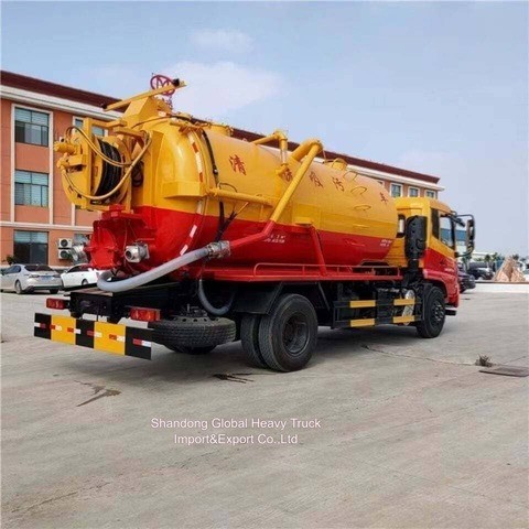 Dongfeng 6*4 High Condition 290HP Vacuum Sewage Suction Tanker Truck Sewage Suction Truck
