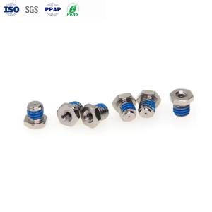 Wholesale High quality stainless steel air pressure adjustment internal and external thread point anti-loose rubber screws from china suppliers