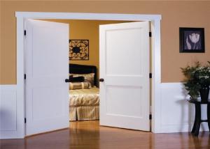 Wholesale Hollow Wood Composite Door Interior Groove Flush Door Steel MDF Inward Opening from china suppliers