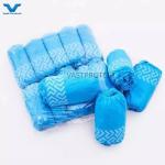 Disposable PP Shoe Cover 10g Blue Anti Slip OEM 17 X 41cm