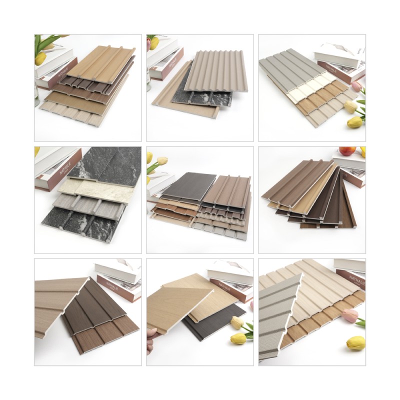 Wood Grain WPC Wall Cladding Panel Waterproof Decorative Interior Composite Wall Board
