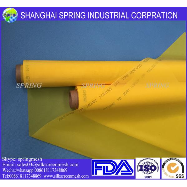 64T White Monofilament Polyester Screen Mesh , High Precision Polyester Silk Screen