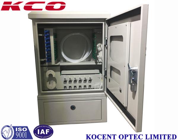 Outdoor Fiber Optic Cross Connect Cabinet SMC Steel IP67 72 cores 96 cores 144