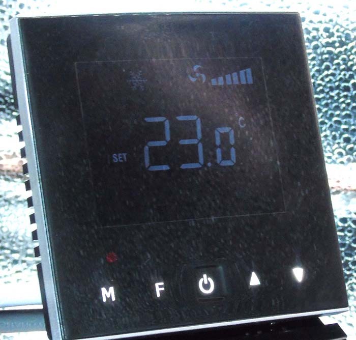 LCD Display 3 Speed Fan Coil Thermostat For air conditioning cooling heating