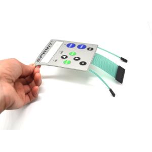 Printer Controller LED Membrane Switch With Tactile Embossed Buttons