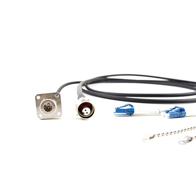 Outdoor ODC-2 Fiber Optic Connector 2 Core Male Female Connector Duplex LC Patch Cable