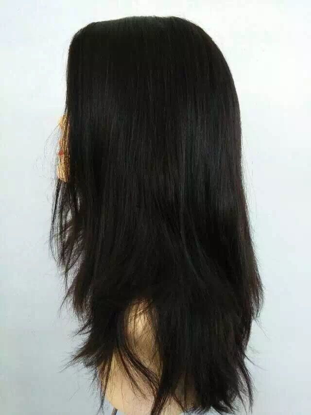 12 Inches Big Layer Jewish Wigs European Virgin Hair Natural Color Silky Straight