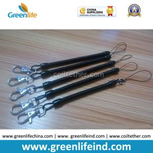 Wholesale 2.3mm Dia 11cm Coiled Length Black Key Coil Badge Chains from china suppliers