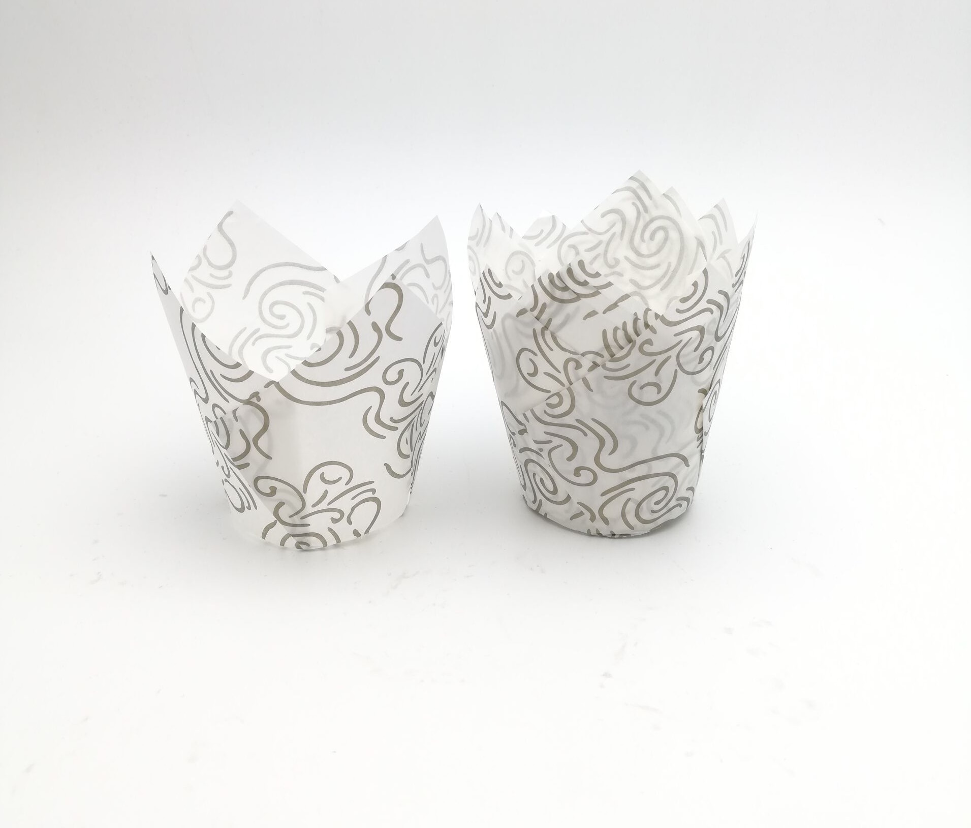 Disposable Colorful Cake Baking Tulip Paper Cups For Party