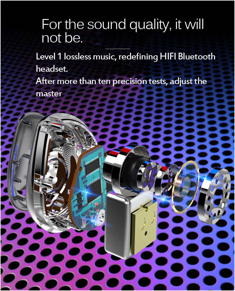 Mini Size Waterproof Wireless Earbuds PC Material Large Battery Capacity