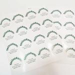 Round Tamper Evident Security Labels Small Eggshell Destructive Vinyl Labels