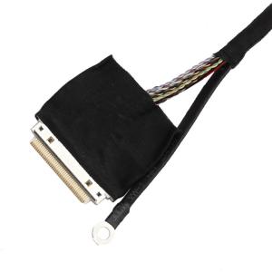 Wholesale ACES 50204-040 LVDS Cable Assembly 980mm Length 30 AWG Lvds Coaxial Cable from china suppliers