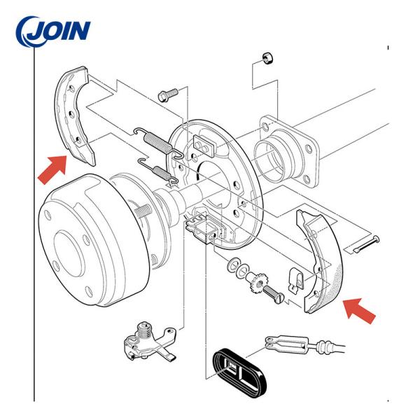 ODM Iron Car Golf Cart Brake Shoes Accessories 70794-G01 OE NO