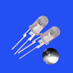 Wholesale 0.5W 5mm White Emitting Color 7000K - 9000K Clear Lens Round Head Short Pins With Heat Sink from china suppliers