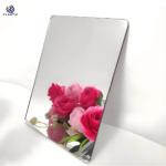 Customizable Mirror Rose Gold Acrylic Sheet With Logo Printed On Membrane Paper