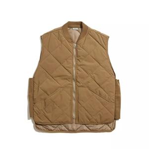 Wholesale Winter Solid Men′ S Diamond Quilted Zipper Sleeveless Jacket Vest from china suppliers