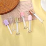 Round Short Cover 6ml Lip Glaze Tube Can Be Customized With Logo