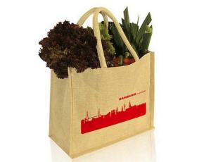 Wholesale Extra Large Jute Shopping Bags , Personalized Burlap Reusable Grocery Bags from china suppliers