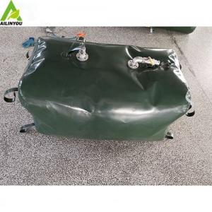 China Emergency Fuel Storage Tanks 500 Litre flexible fuel storage bladder Collapsible fuel tank  Suppliers on sale