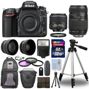 Wholesale Nikon D750 Digital SLR Camera + 4 Lens Kit: 18-55mm VR + 70-300 mm + 32GB Kit from china suppliers