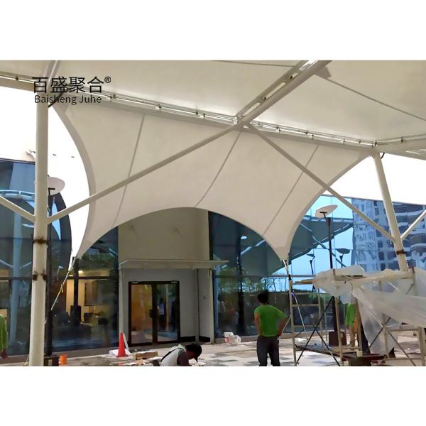800-1300GSM PVC Coated Fabric Architectural Membrane Tensile Membrane Shade