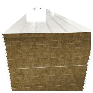 Wholesale Fireproof Basalt Rock Wool Sandwich Panel 50mm Clean Room Roof Insulation from china suppliers