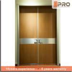 Soundproof Double Leaf Swing Door , Aluminum Frame Interior Entry Door