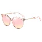 BSCI UV400 Fashion Polarized PC Sunglasses For Women Rhinestones Coating Lenses