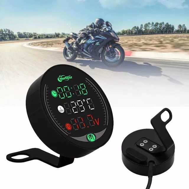Night Vision 5 In 1 5v 2.5a Led Motorcycle Meter 190g Weight