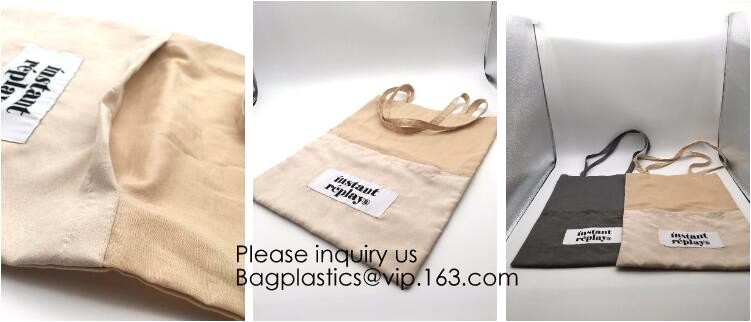Durable Cotton Drawstring Tote Bags,Thick Single Drawstring Muslin Bags"Premium Quality Linen and Bags MULTIPURPOSE pack