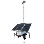 Gym Mobile Portable CCTV Solar Powered Trailer With PTZ Dome Cameras