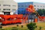 Stationary Hzs60 Concrete Batching Plant High Performance Electric Power