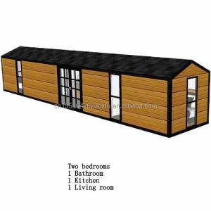 Wholesale Galvanized Steel Bending 180g and Aluminum Alloy Windows 40ft Modern Design Prefabricated Wooden Container House for Hotel Shop from china suppliers