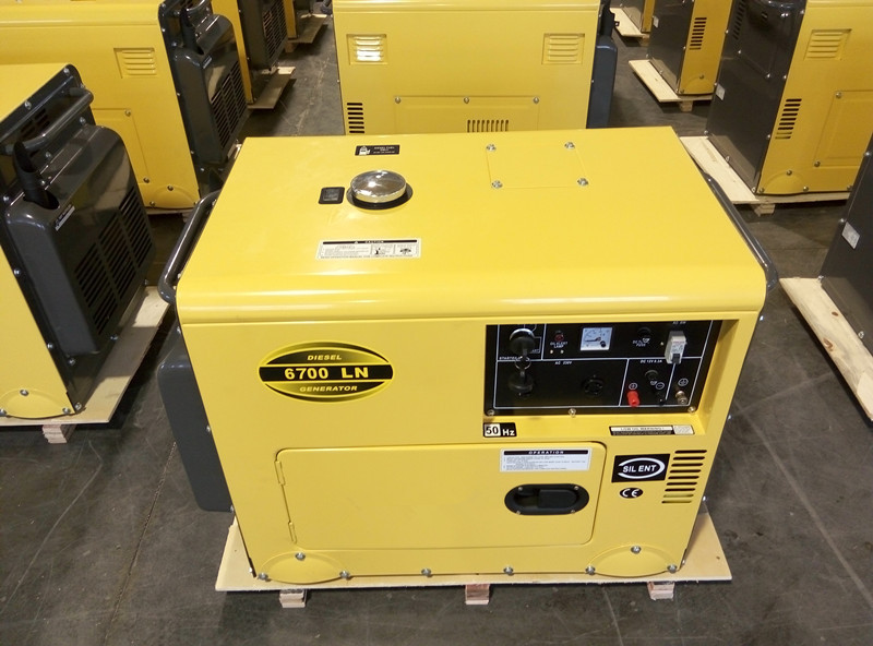 Commercial Super Quiet Small Diesel Generators Air Cooled 912 X 532 X 740 mm
