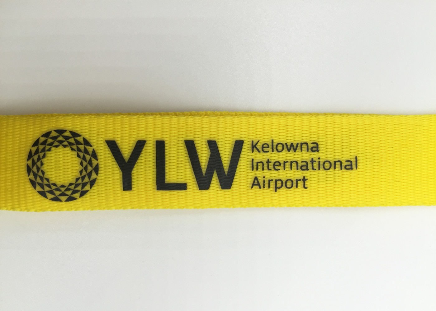 Red color 2.0 CM Silk-screen printed Polyester lanyards with white letters on it